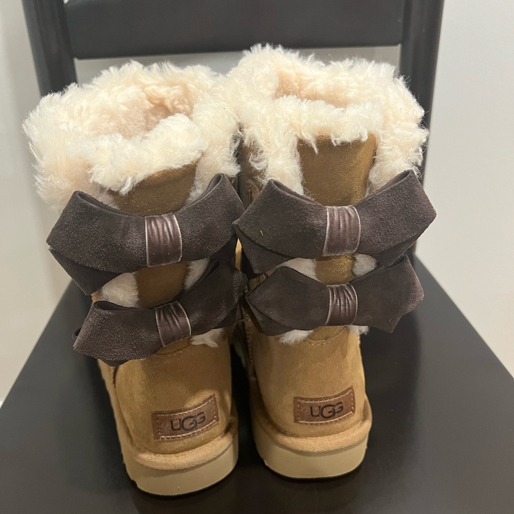 UGG Brown Winter Boots with Bows